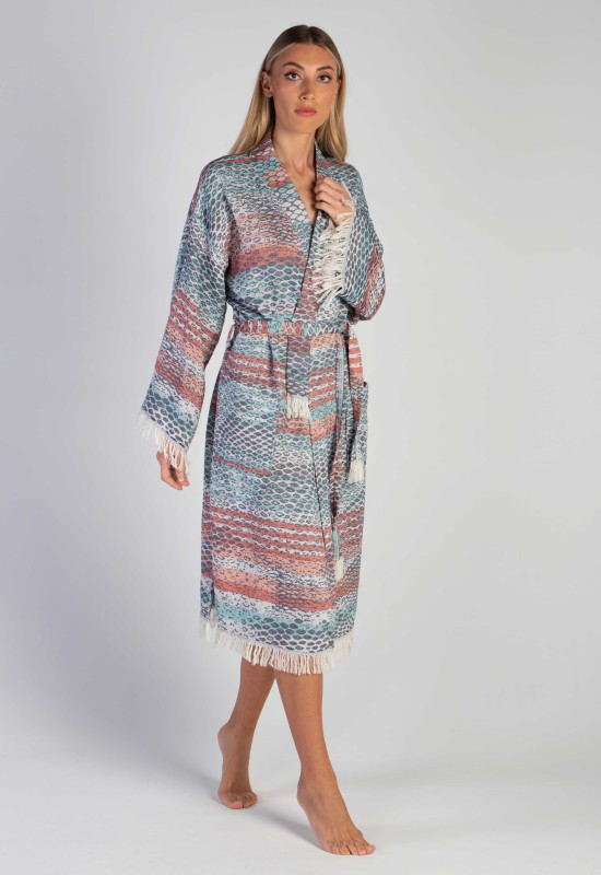 ROBE PICA - BLUE & RED